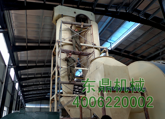 三筒木屑烘干機(jī)施工